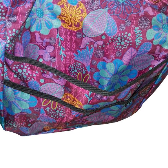 Messenger/Laptop Bag With Adjustable Padded Strap By Vive With Floral Pattern - Picture 4 of 6